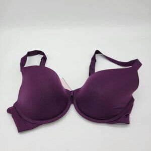 Victoria’s Secret Bra‎ Soft Lightly Lined T-Shirt Demi Bra Size 34C Wine Color